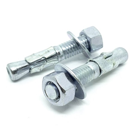 Boltsandnuts.Com 5/8 in Dia., 5 in L, Steel Zinc Plated 62C500WA2Z-1